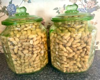 Mr Peanut green jars