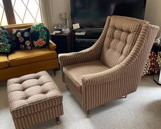 MCM Chair and Ottoman