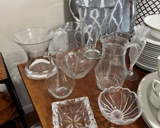 Assorted glassware