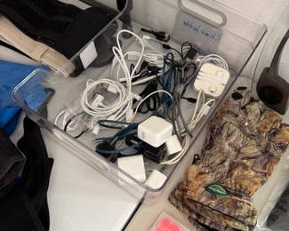 Phone chargers, cables