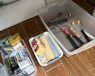 Paint rollers, outlet covers