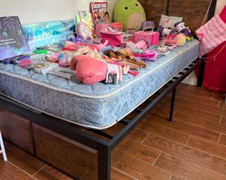 Twin bed with mattress