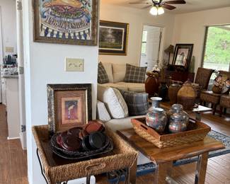 Poboy Festival poster, end tables