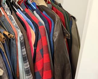 Men’s jackets, long sleeves 