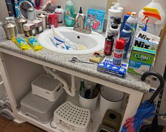 Bathroom accessories, kids stools