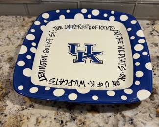 “B” university of Kentucky serving platter