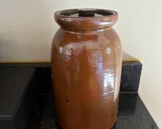 Antique jar with lid
