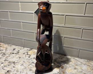 Carved monkey