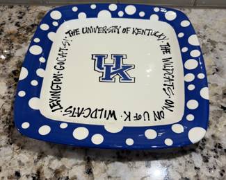 University of Kentucky serving plate