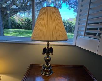 Brass eagle lamp
