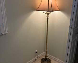 Brass tall lamp