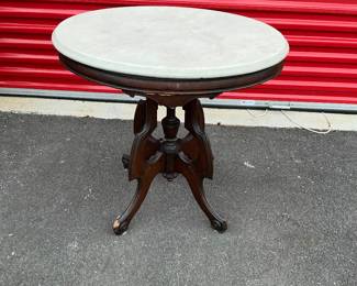 Marble top parlor table