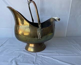 Vintage fireplace coal scuttle