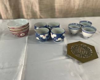 Assorted Asian style ceramics