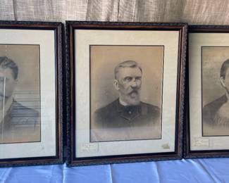 Antique family portraits