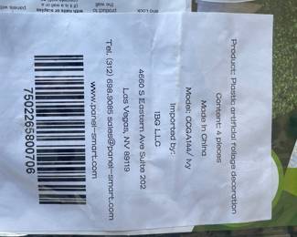 Artificial leaf panels