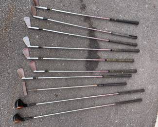 Vintage golf clubs