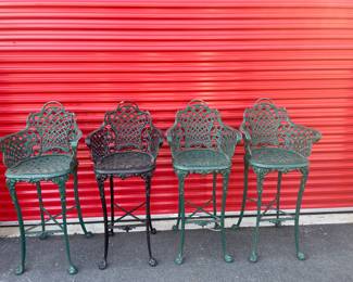 Metal bar stools