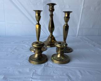 Brass candlesticks