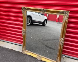 Ornate gold mirror