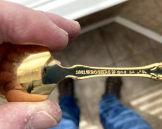 Oneida Rogers 1881 Gold Plate