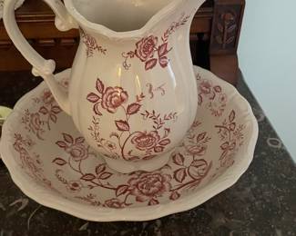 19th Century Bowl and Pitcher Set