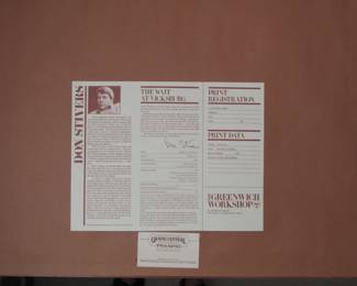 info on a framed picture