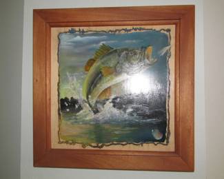 framed fish art