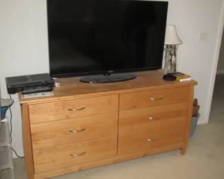 dresser and flat screen tv