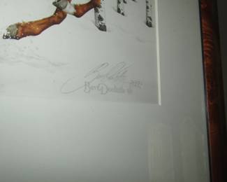 signature on framed art