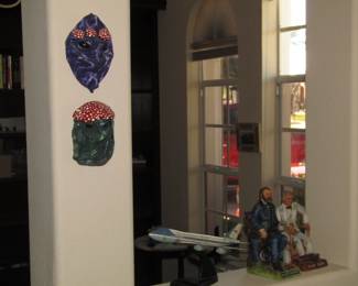 airplane and figurines