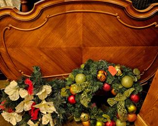 Wreaths, headboards