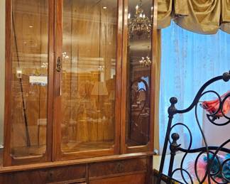 Beautiful library with shelves 