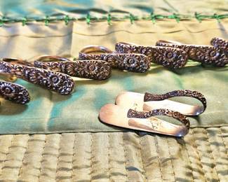 Beautiful set of napkin or name placeholder, dual use