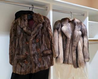 Gorgeous mink coat and fox fur coat
