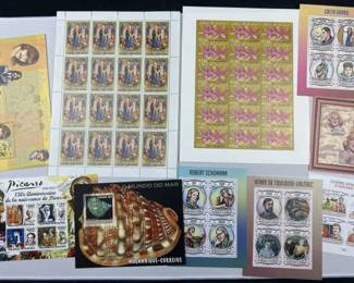 (10) Assorted Stamp Sheets, Pop Culture Etc.