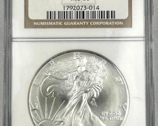 1995 American Silver Eagle 1oz .999 NGC MS69