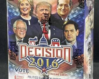 Decision 2016 Political Cards Blaster Box, Sealed