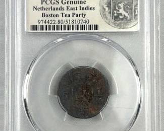 1806 Boston Tea Party Dutch Duit Coin, PCGS