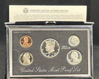 1993 Premier Silver Proof Coin Set, US, 90%