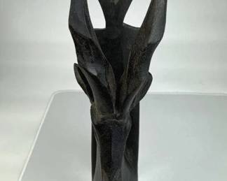 Carved Wood Gazelle Wall Hanger