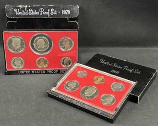 1979 & 1980 US Proof Coin Sets