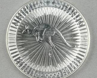 1oz Silver 2023 Australian Kangaroo .9999 Fine