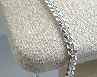 925 Silver Miami Cuban Link 8" Chain Bracelet