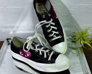 Terrific Converse Comme des Garcons size W10 once air kissed by Billy Idol