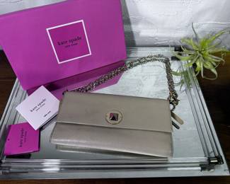 With original box Kate Spate purse or clutch combo