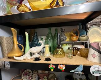 Lots of Mid-Centry Pottery and Glass! Haeger, Shawnee, Empoli
