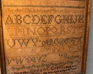 Embroidery Sampler from 1825