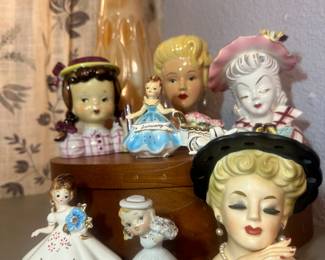 Head Vases, Josef Originals, Norcrest