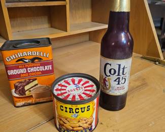 Mid Century memorabilia. (That's a Colt 45 Flashlight!)